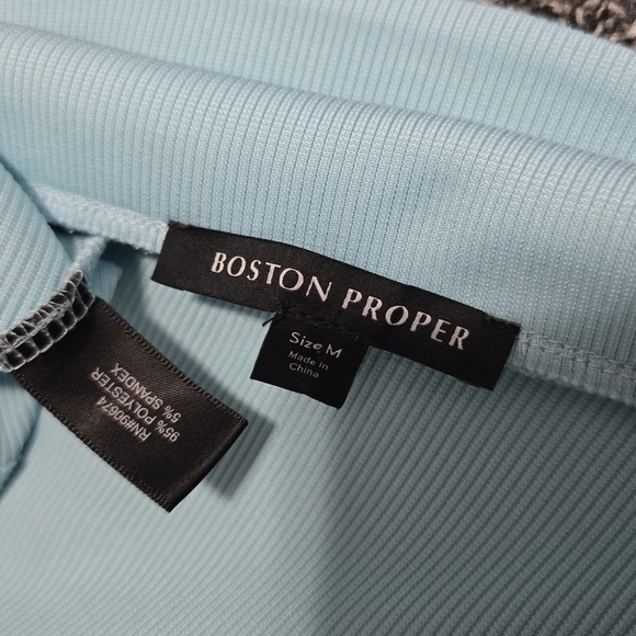 Boston Proper Sleeveless Collared Rib Knit Dress - Picture 5 of 7